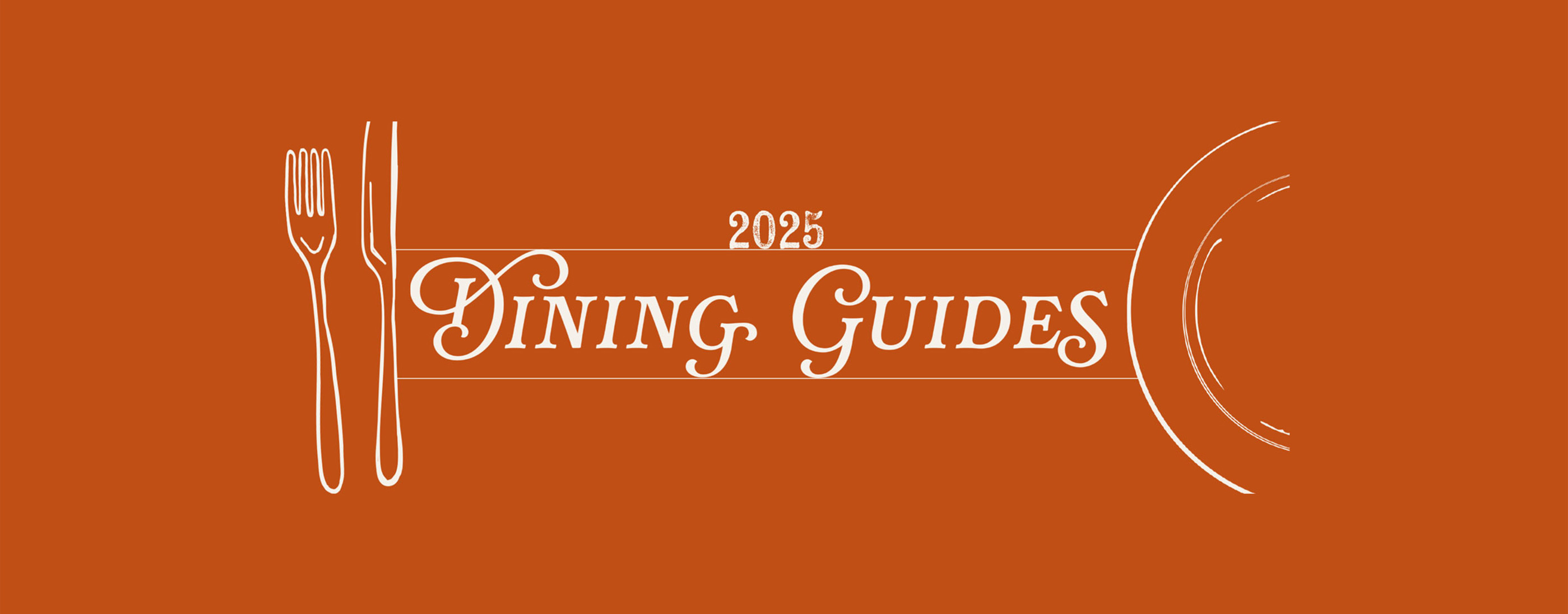 2025 Dining Guides brand banner