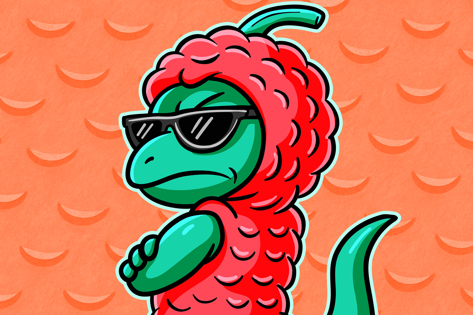 Lychee — final mascot character states