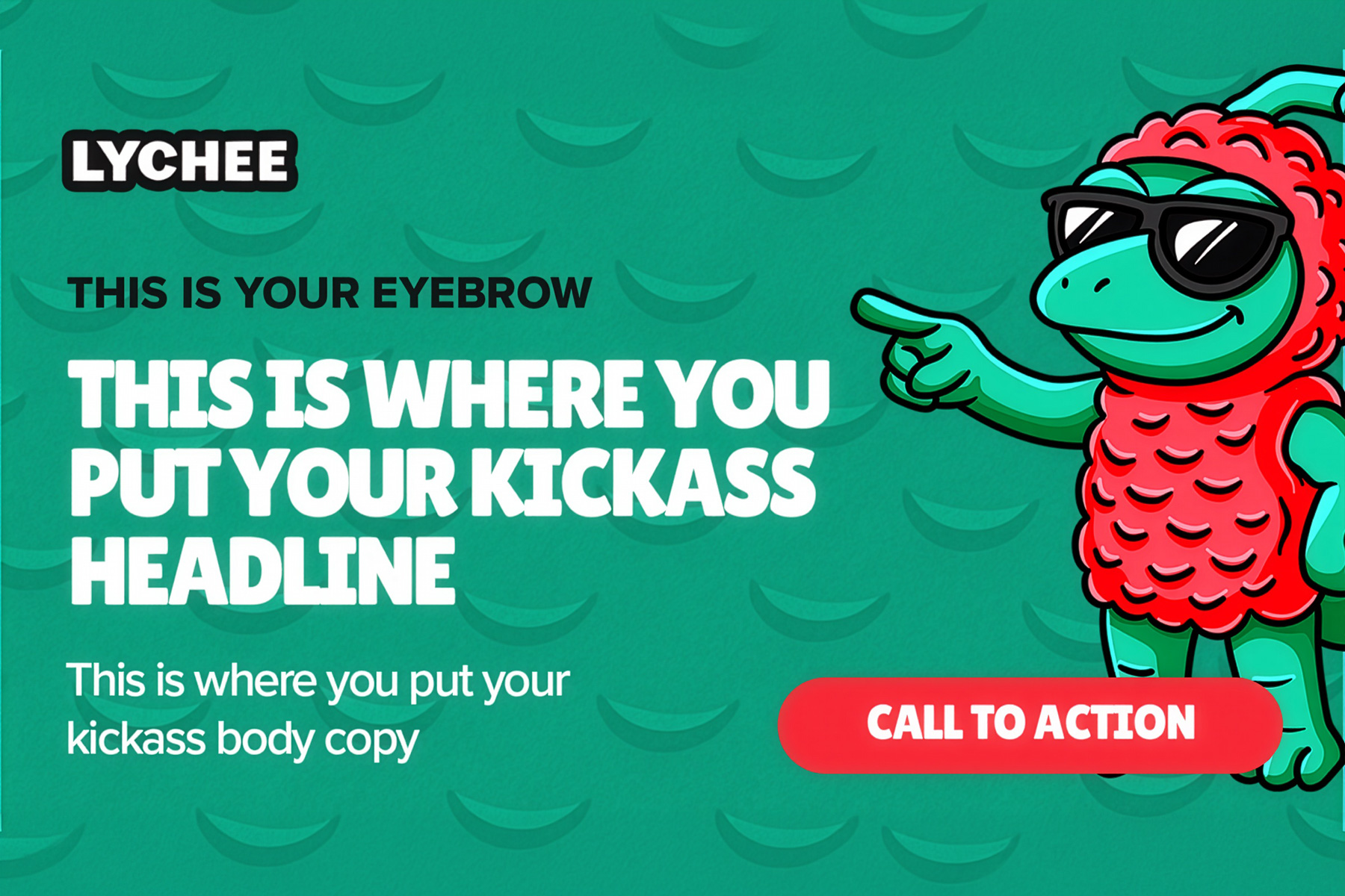 Lychee — social media template variant 2