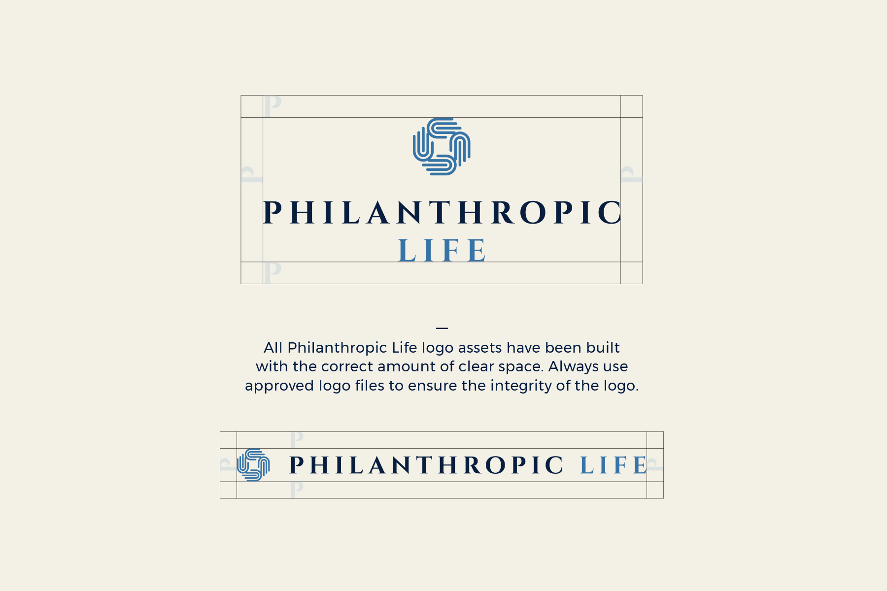 Philanthropic Life — reversed logo on white