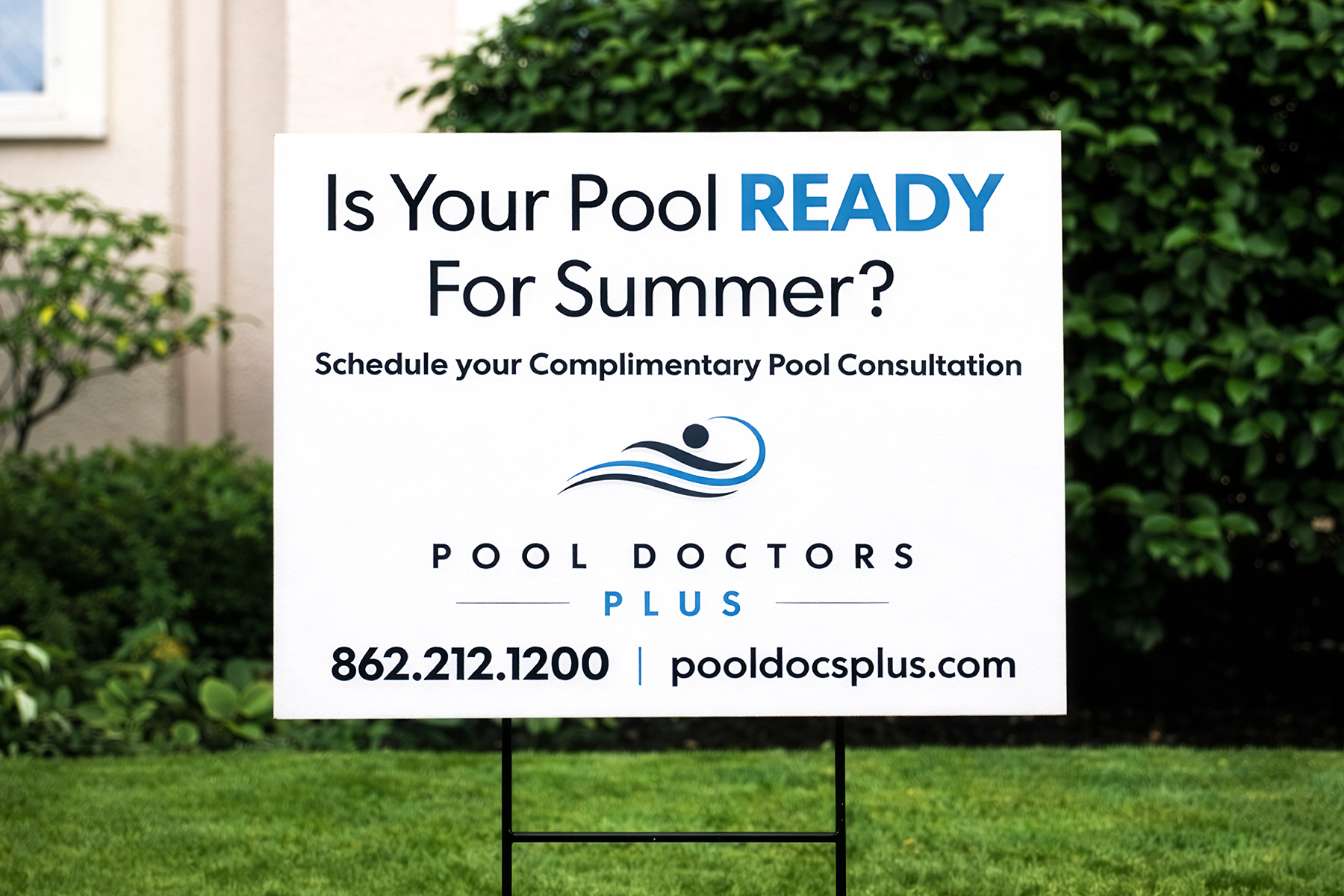 Pool Doctors Plus rack card