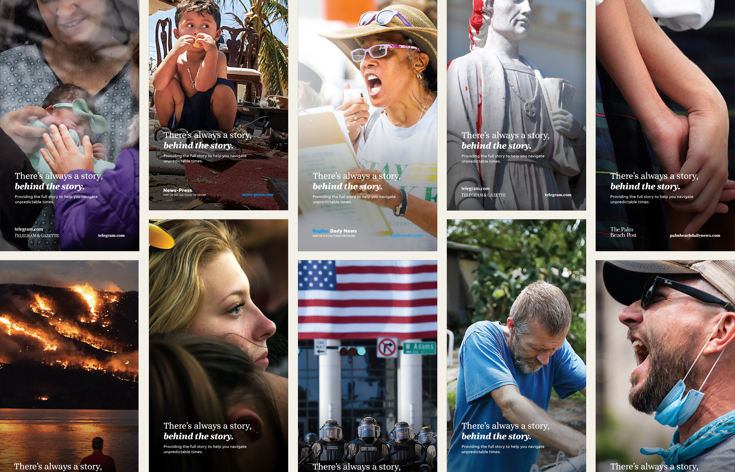 USA Today Network — The Story Behind the Story campaign spread